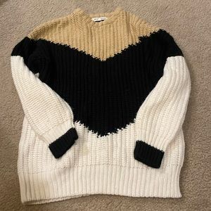 Multicolored oversized sweater